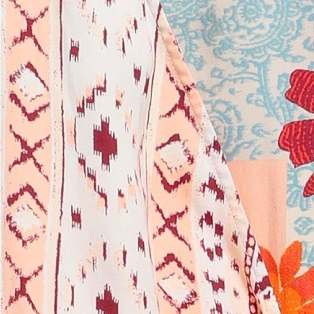 Revolve Free People Multicolor Patchwork Tied to … - image 4